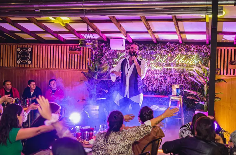 Música en vivo en el escenario